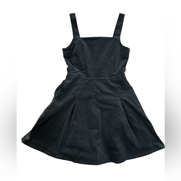 Copper Key Black Velvet Burnout Skater Dress Whimsigoth Goth 90s Small NWT - Picture 1 of 10